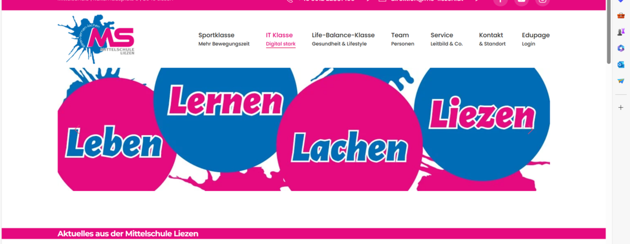 Homepage der MS Liezen NEU